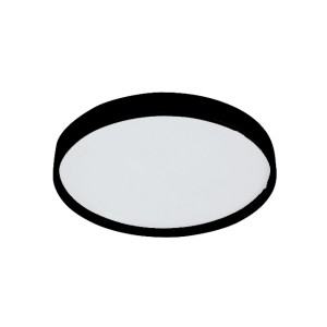 PLAFON LED SPACE 24W 4K REDONDO PRETO BIV